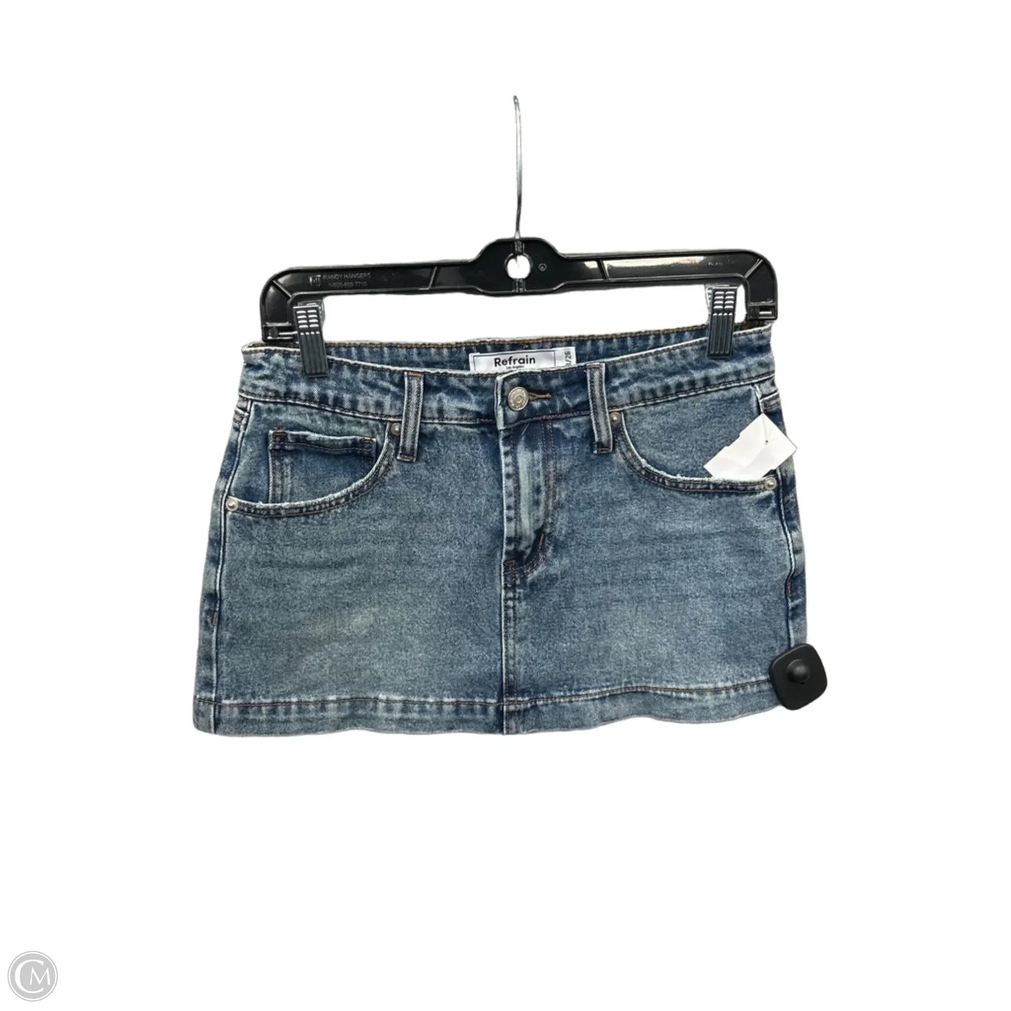 Skirt Mini & Short By Clothes Mentor In Blue Denim, Size: 2