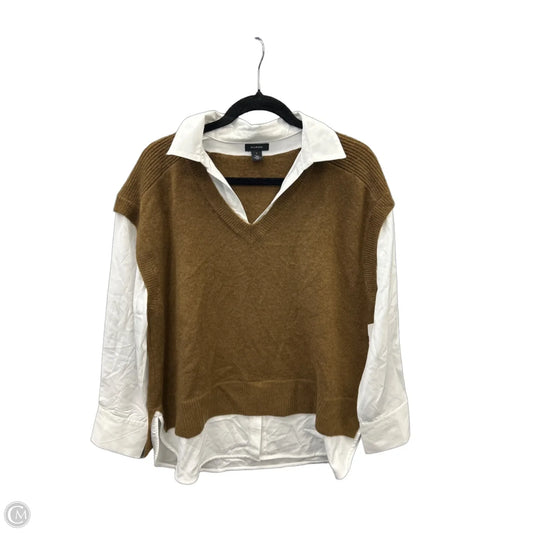 Sweater By Halogen In Brown, Size: L
