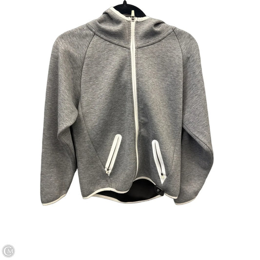 Athletic Jacket By Zyia In Grey, Size: M