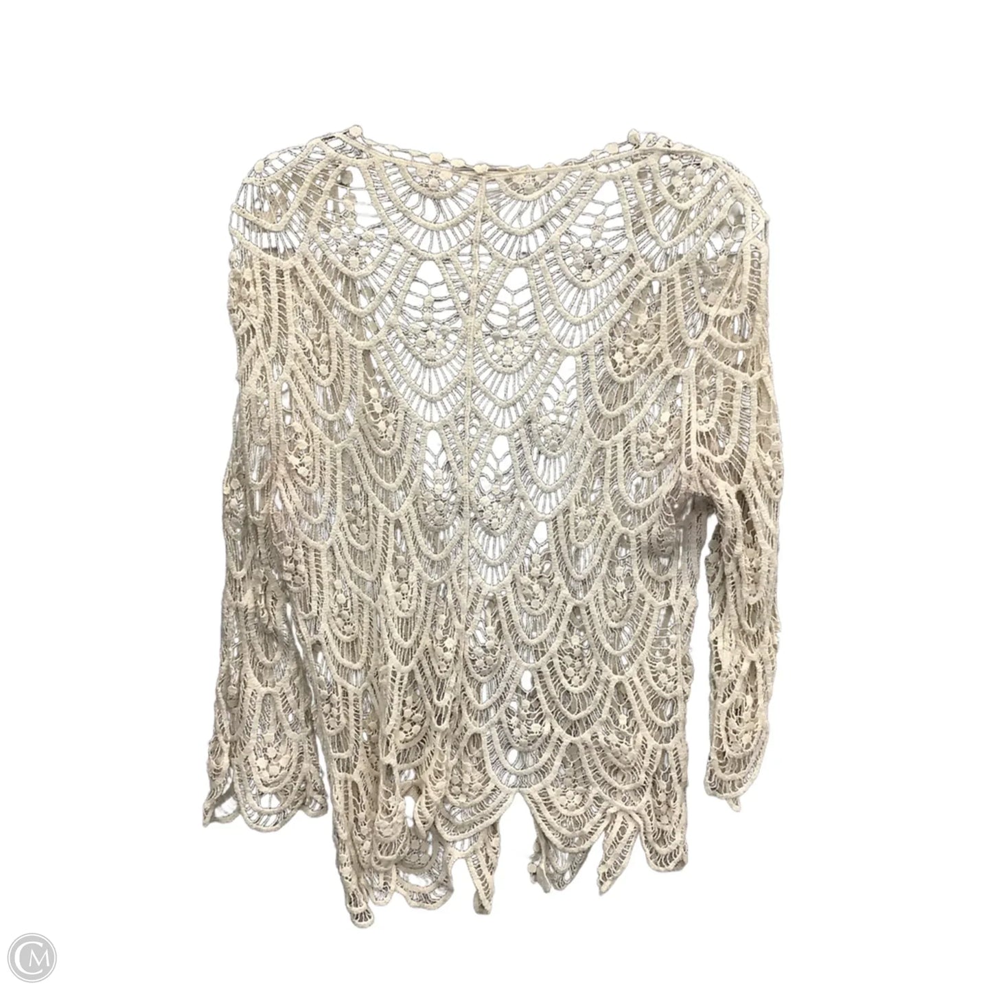 Top Long Sleeve By Cato In Tan, Size: Xl