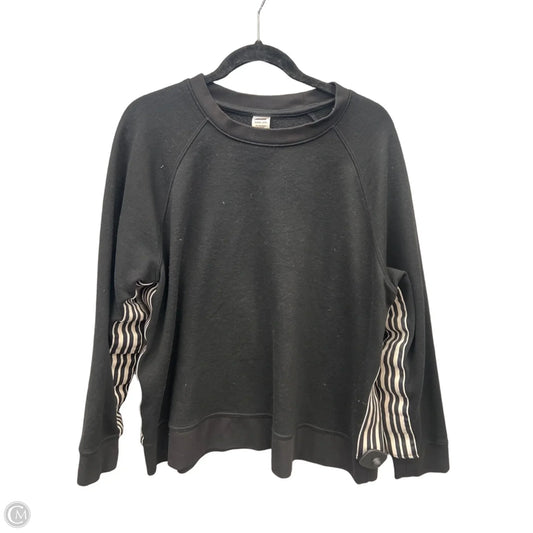Sweatshirt Crewneck By Avia In Black, Size: 3x