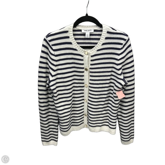Sweater By Nine West In Striped Pattern, Size: L