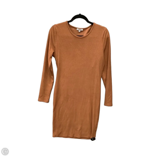 Dress Sweater By White Birch In Brown, Size: L