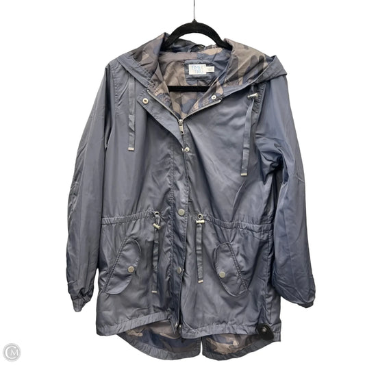 Jacket Windbreaker By Time And Tru In Blue, Size: L