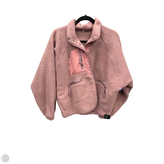 Jacket Fleece By Clothes Mentor In Pink, Size: S