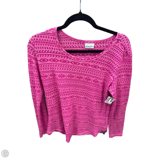 Top Long Sleeve By Columbia In Pink, Size: Xl