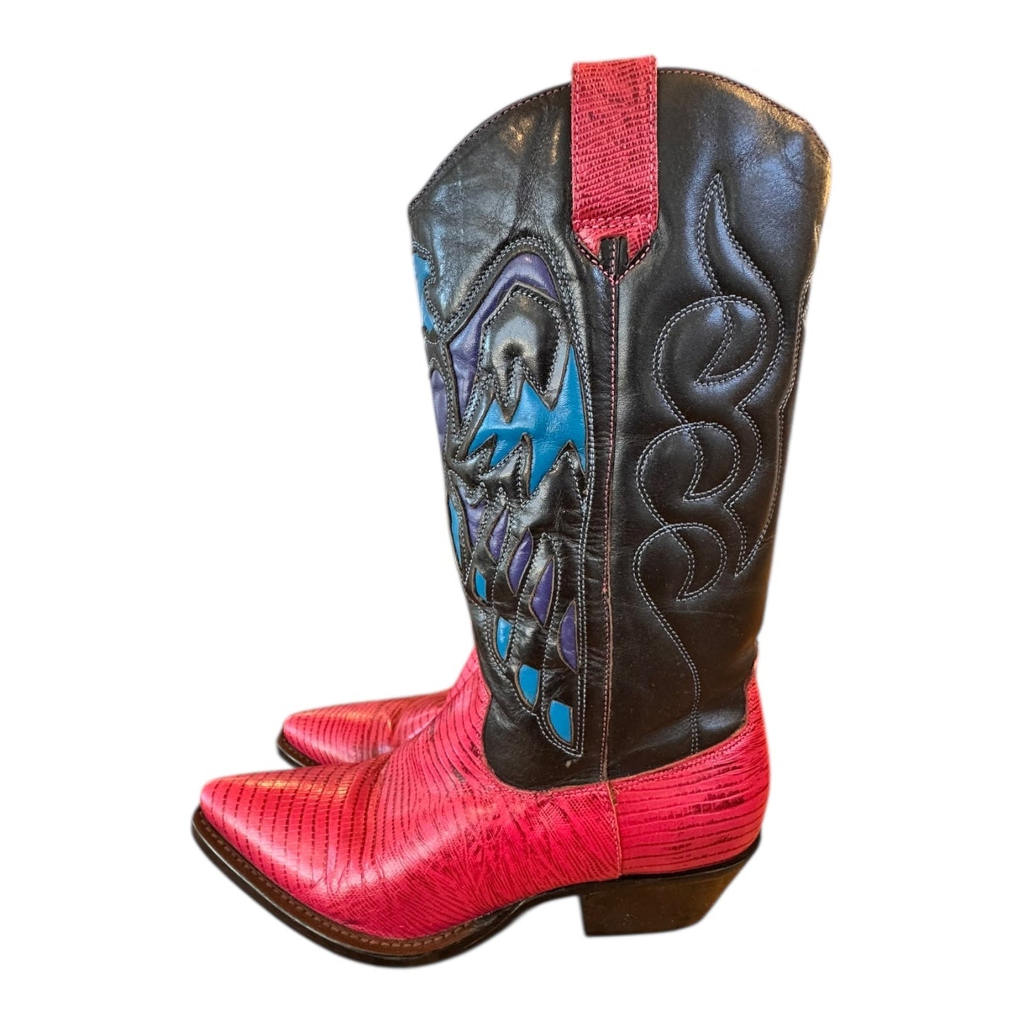 Boots Western By Nine West In Multi, Size:8