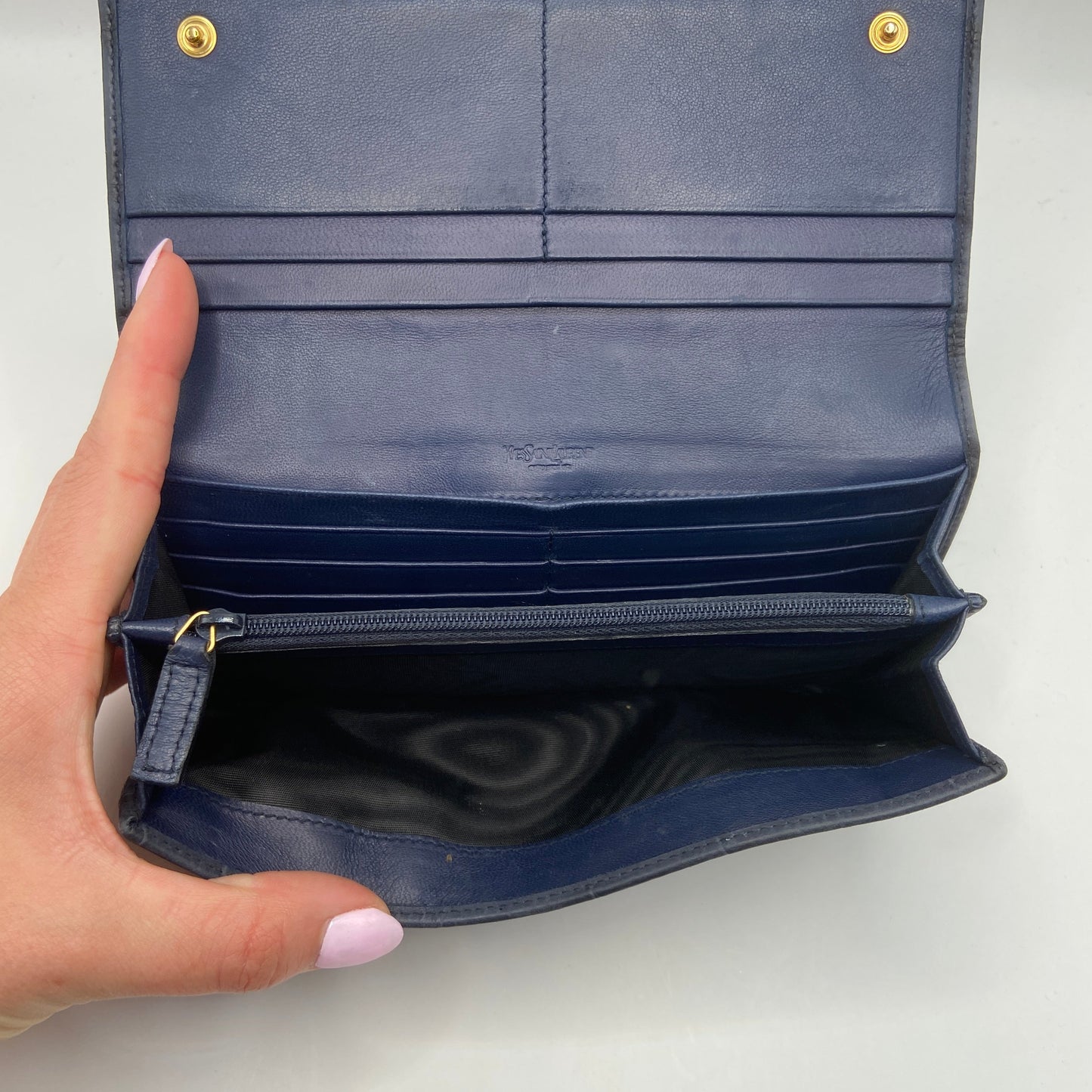 Wallet Luxury Designer By Yves Saint Laurent, Size: Medium