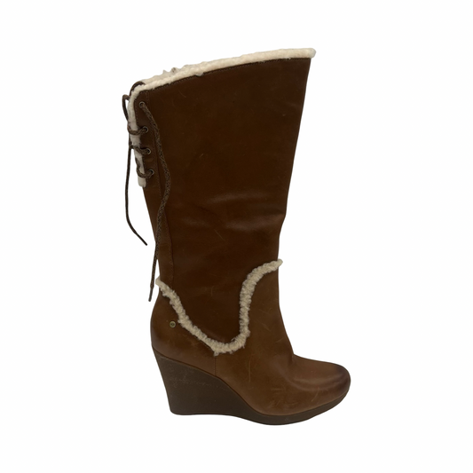 Boots Designer By Ugg In Brown, Size:7