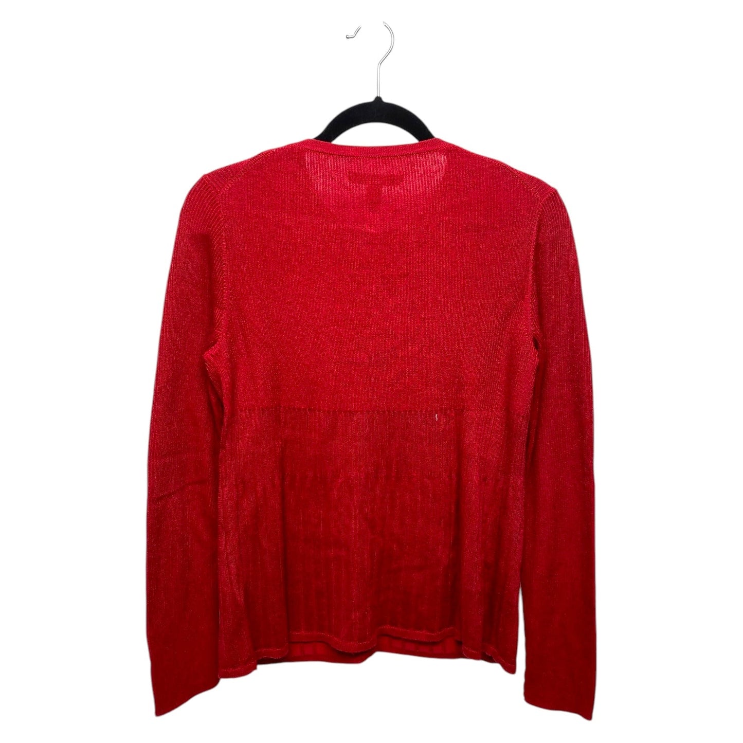 Sweater Cardigan By Liz Claiborne In Red, Size: Mp