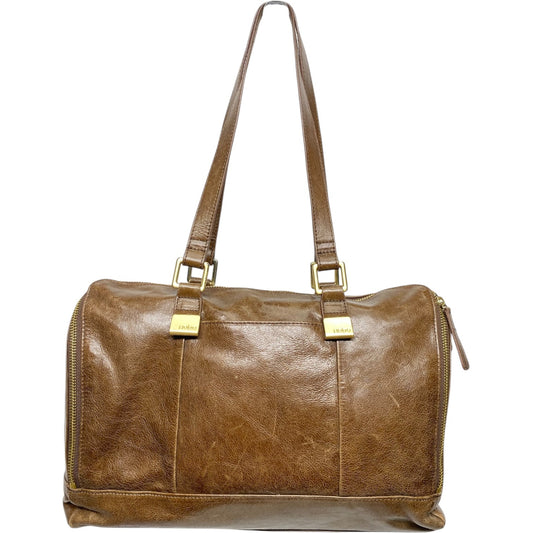 Handbag Leather By Hobo Intl, Size: Medium