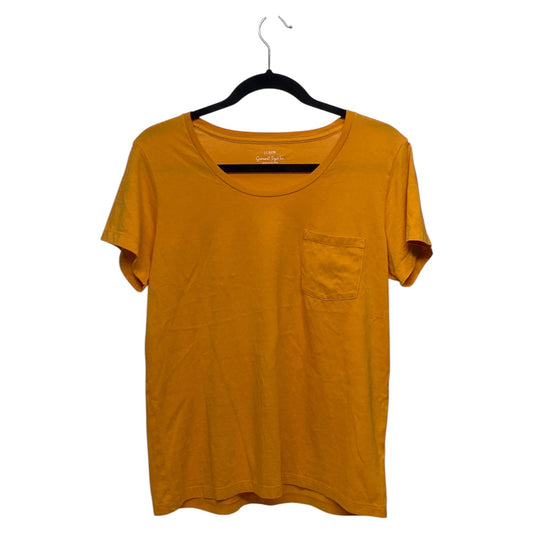 Top Short Sleeve Basic By J. Crew In Yellow, Size: S