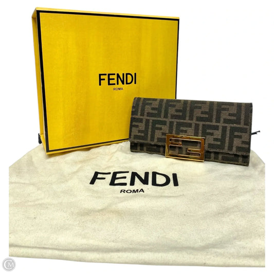 Wallet Luxury Designer By Fendi, Size: Large