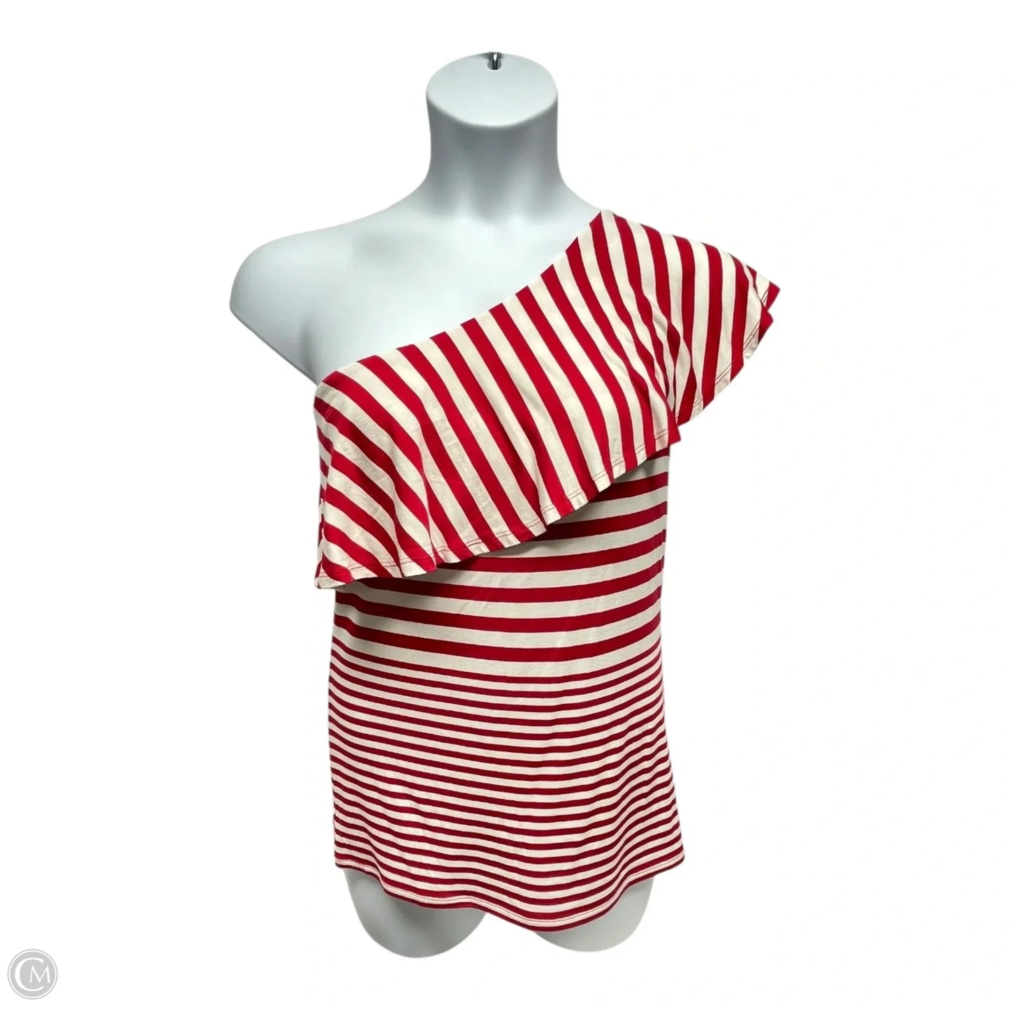 Top Sleeveless By White House Black Market In Red & White, Size: L