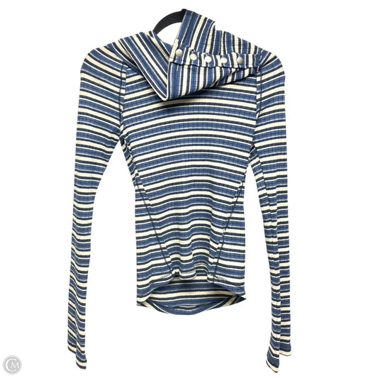 Top Long Sleeve By Free People In Striped Pattern, Size: M