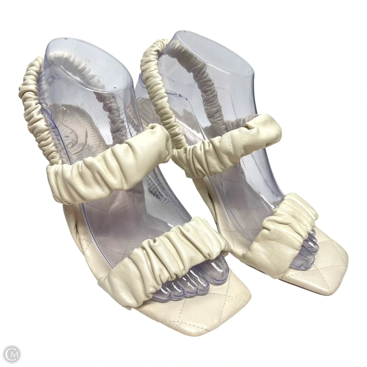 Sandals Heels Stiletto By Sam Edelman In Cream, Size: 8