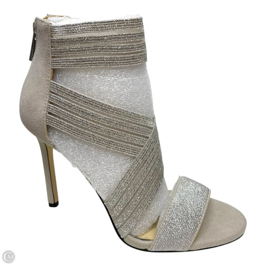 Sandals Heels Stiletto By Jessica Simpson In Taupe, Size: 6