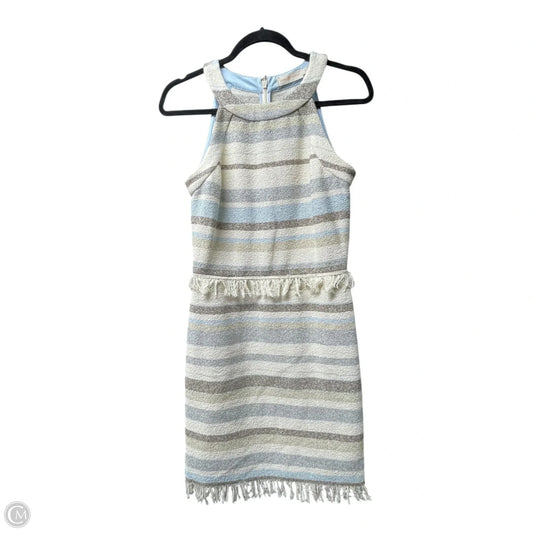 Dress Designer By Tory Burch In Cream & Grey, Size: 2