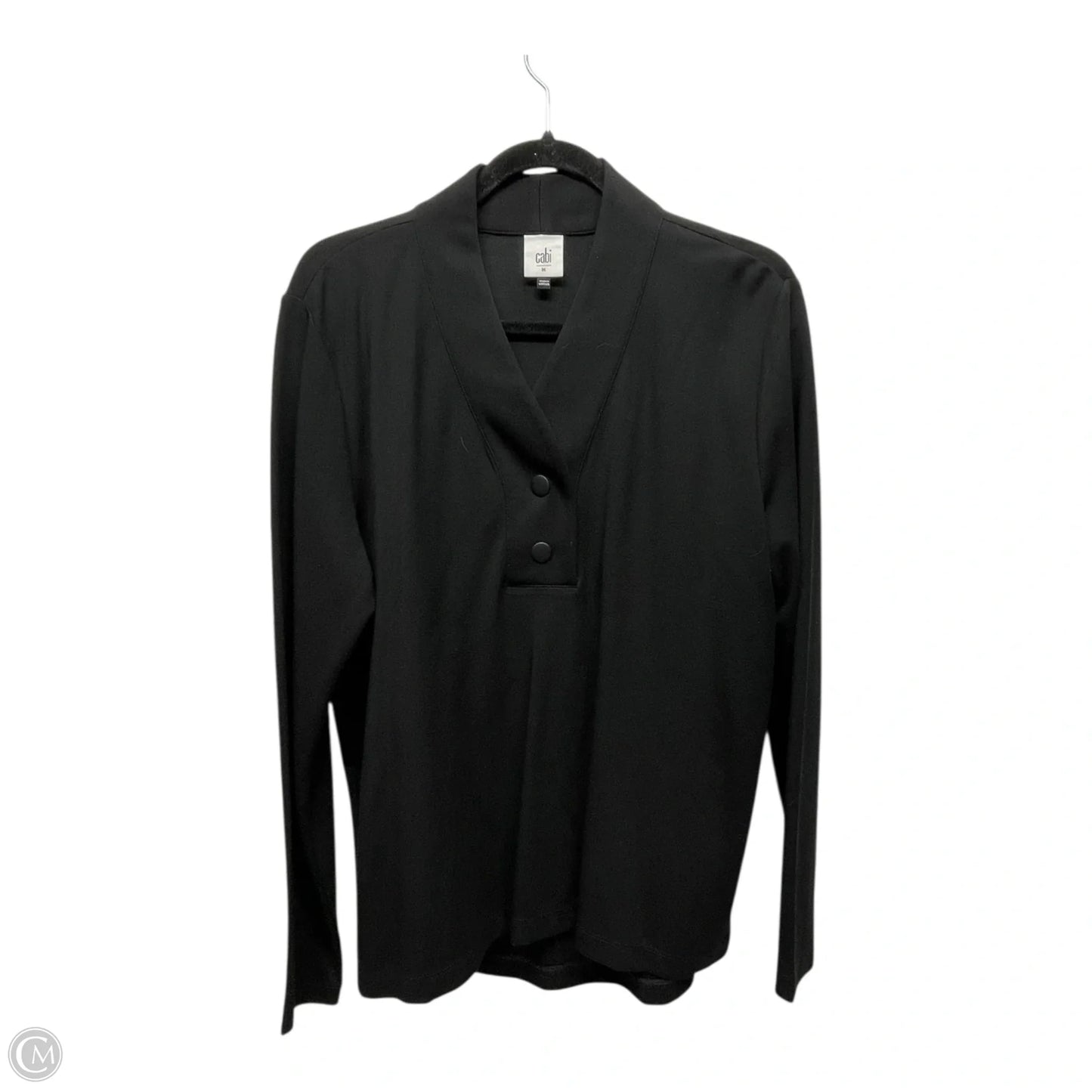 Top Long Sleeve By Cabi In Black, Size: M