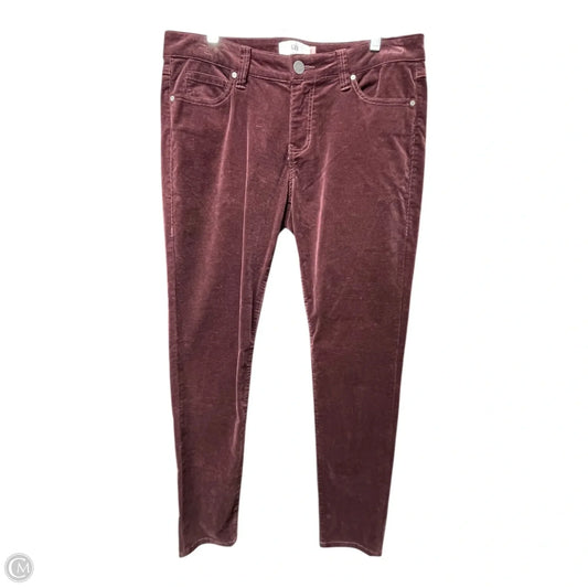 Pants Corduroy By Cabi In Maroon, Size: 12
