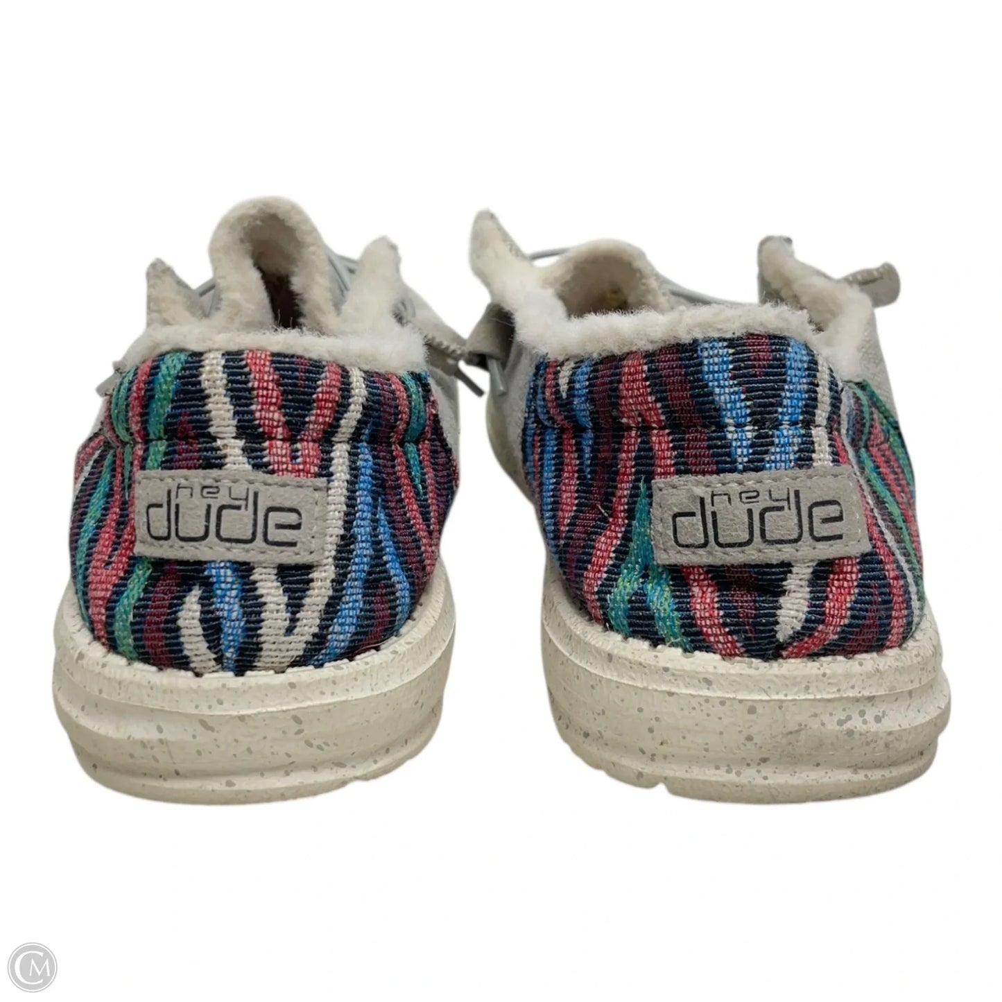 Shoes Flats By Hey Dude In Grey, Size: 8