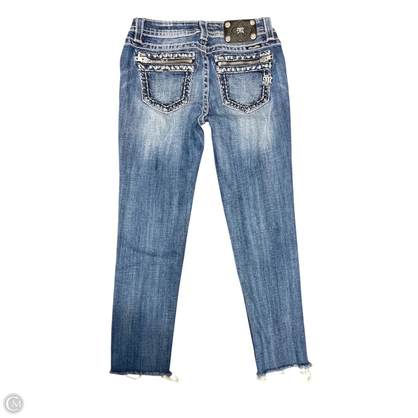 Jeans Skinny By Miss Me In Blue Denim, Size: 4