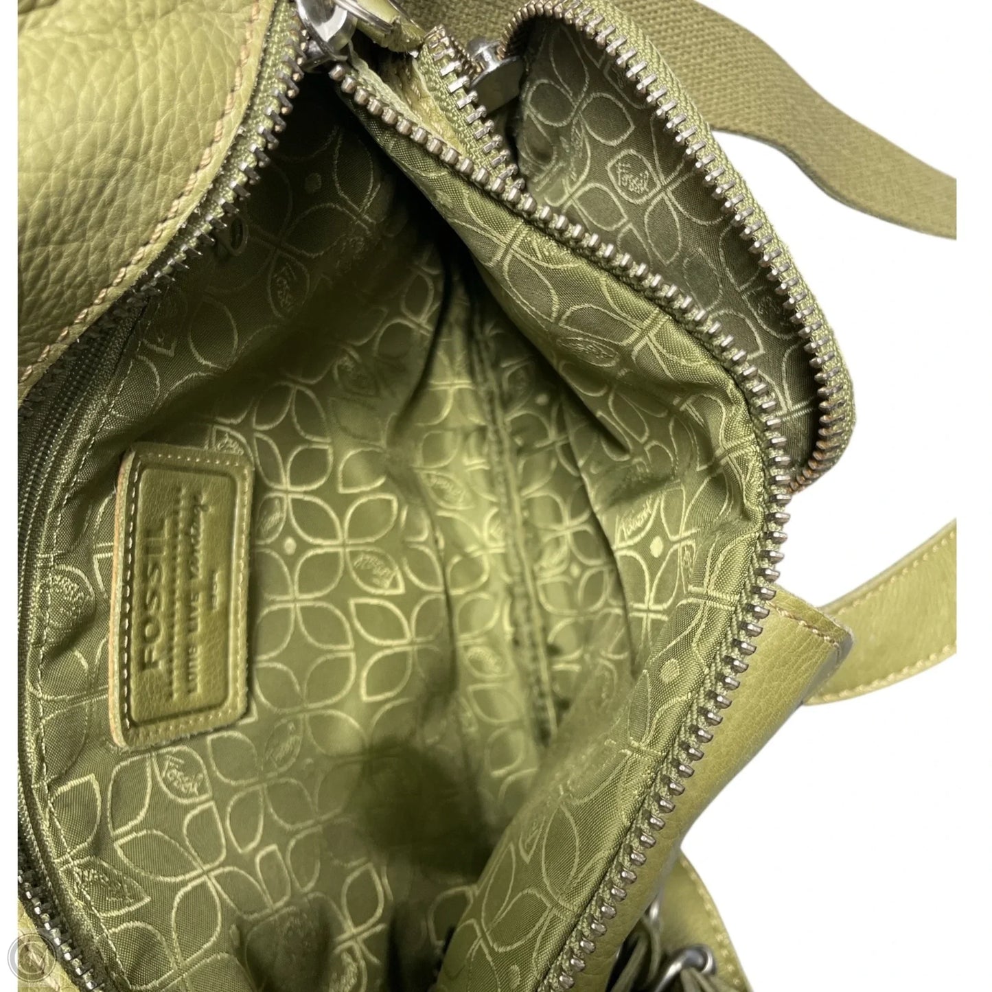 Crossbody Leather By Fossil, Size: Small