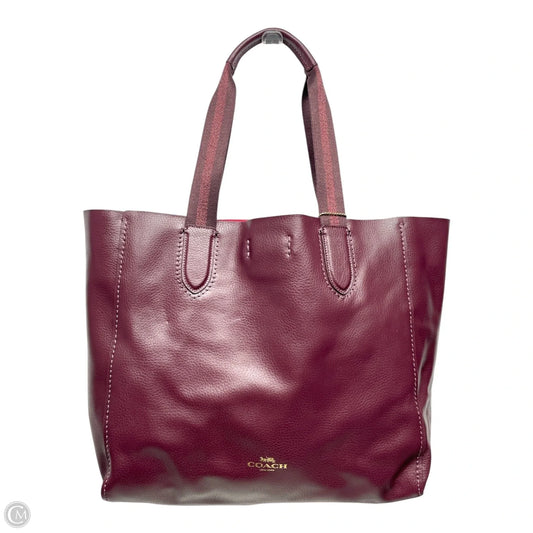 Tote Designer By Coach, Size: Large