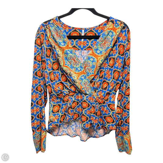 Top Long Sleeve By Free People In Multi-colored, Size: M