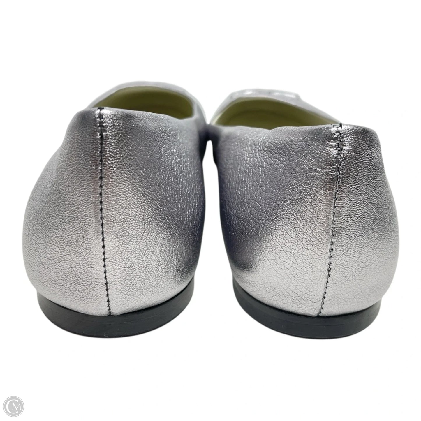 Shoes Flats By Bruno Magli Shoes In Silver, Size: 8.5
