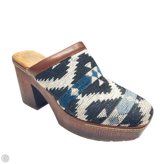 Shoes Heels Block By Korks In Black & Cream, Size: 6