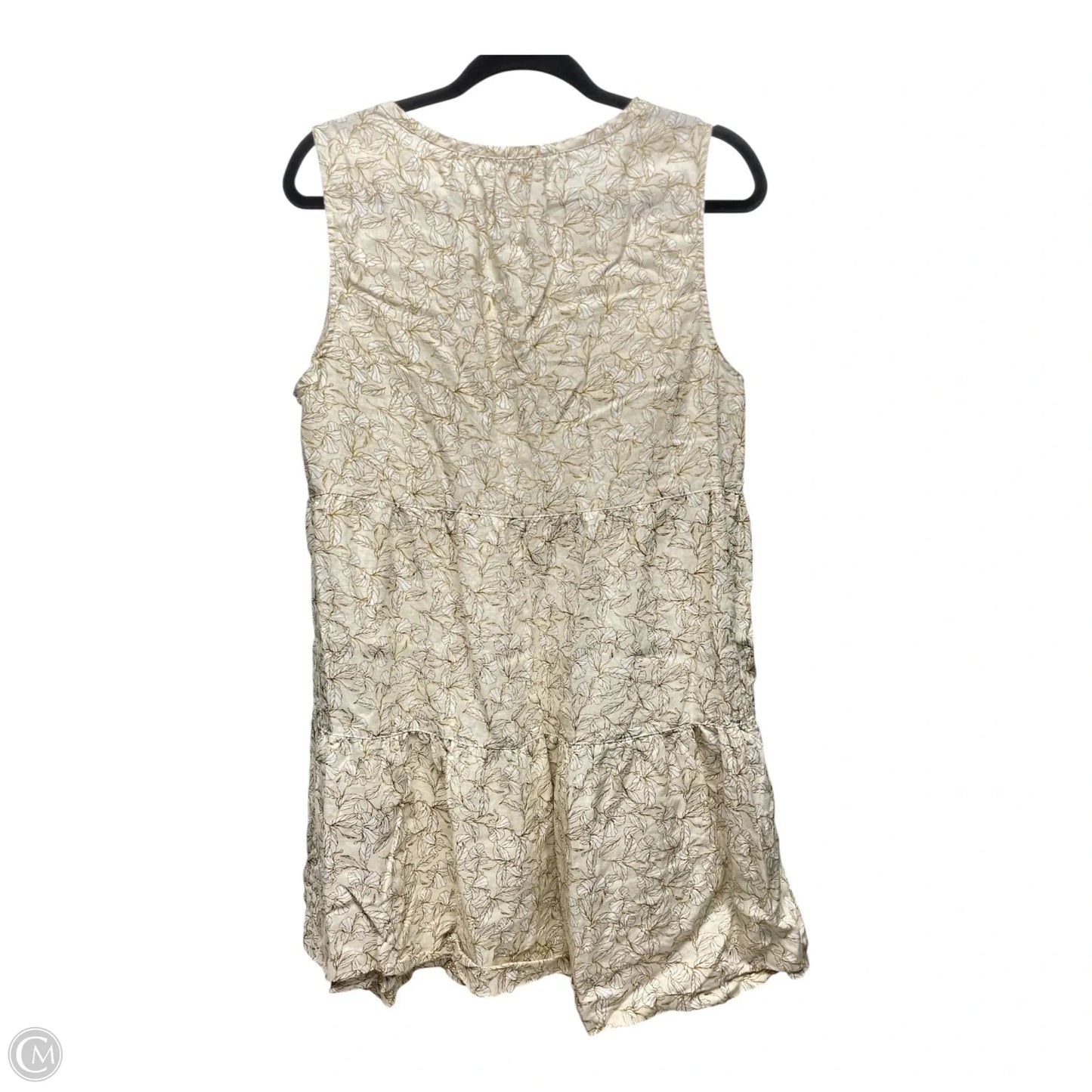 Dress Casual Short By Rachel Zoe In Tan & White, Size: L