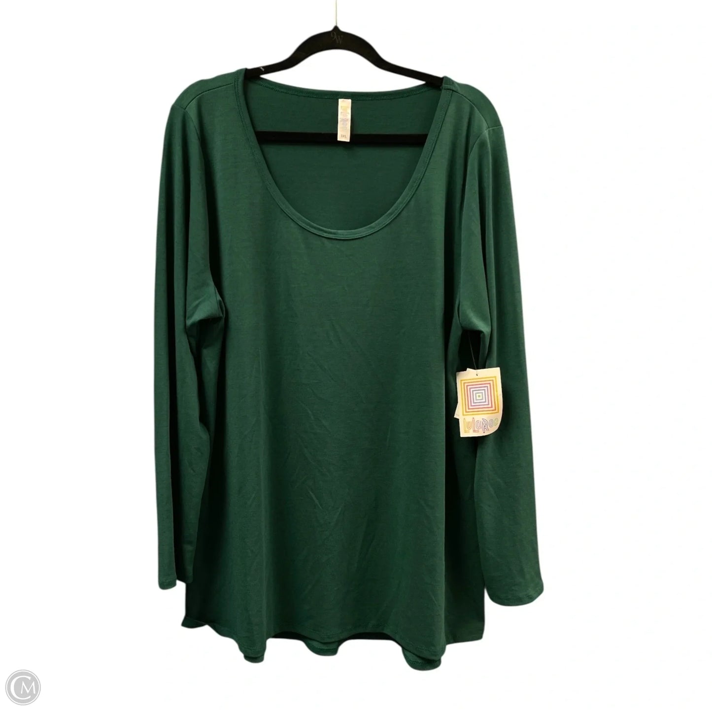 Top Long Sleeve Basic By Lularoe In Green, Size: 3x