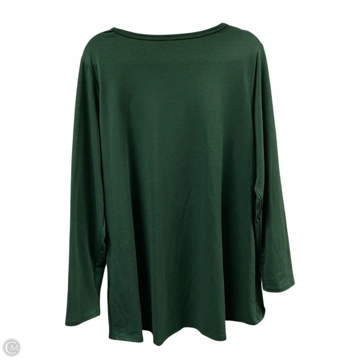 Top Long Sleeve Basic By Lularoe In Green, Size: 3x
