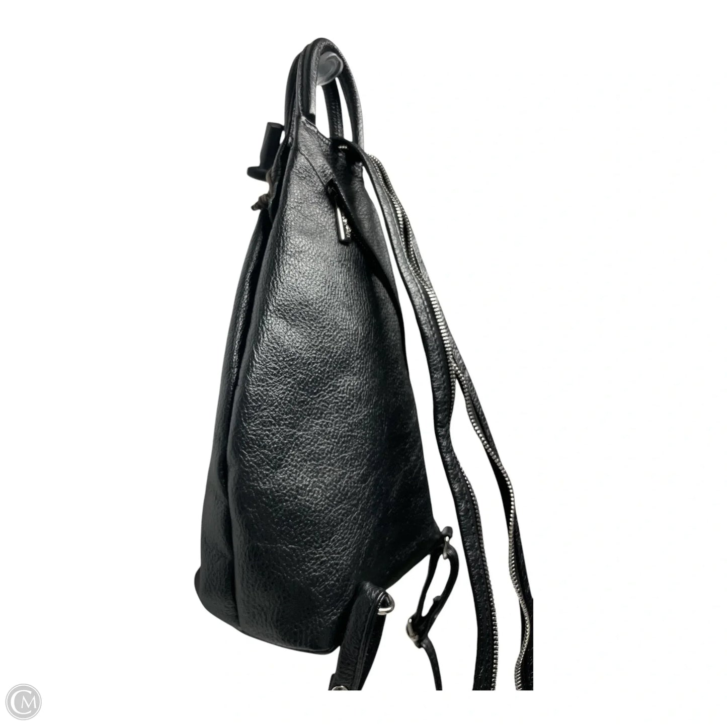 Backpack Leather By Valentina, Size: Medium