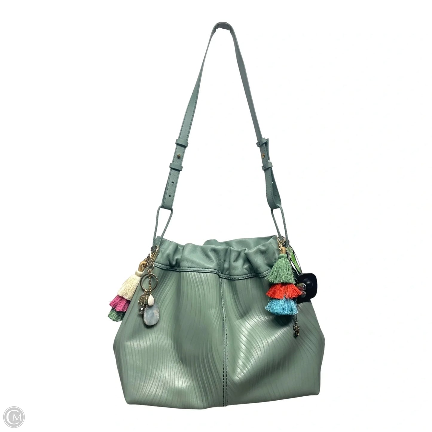 Handbag Leather By Fossil, Size: Large