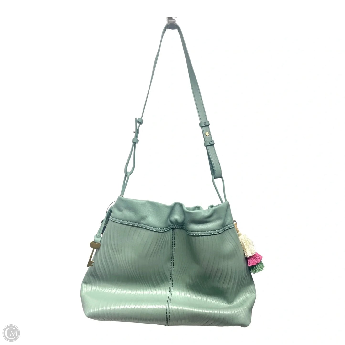 Handbag Leather By Fossil, Size: Large