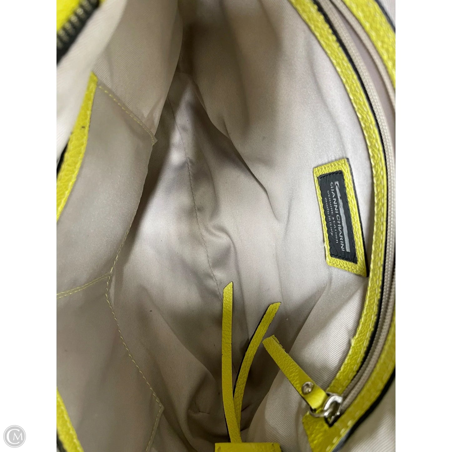 Handbag Leather By Cma, Size: Large