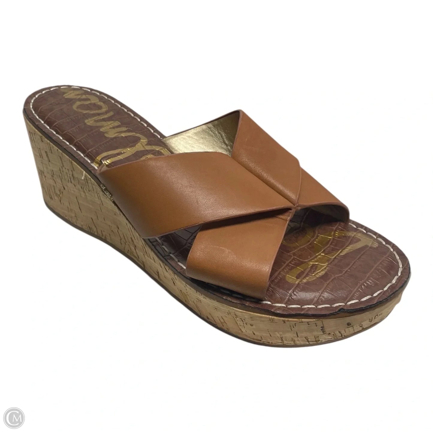 Sandals Heels Wedge By Sam Edelman In Brown, Size: 10