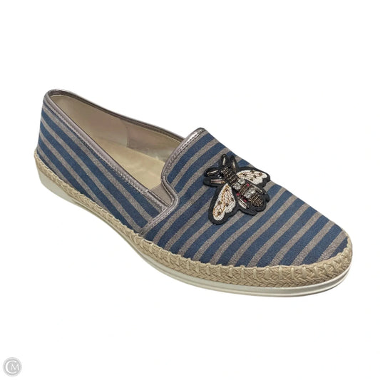 Shoes Flats By Anne Klein In Striped Pattern, Size: 10