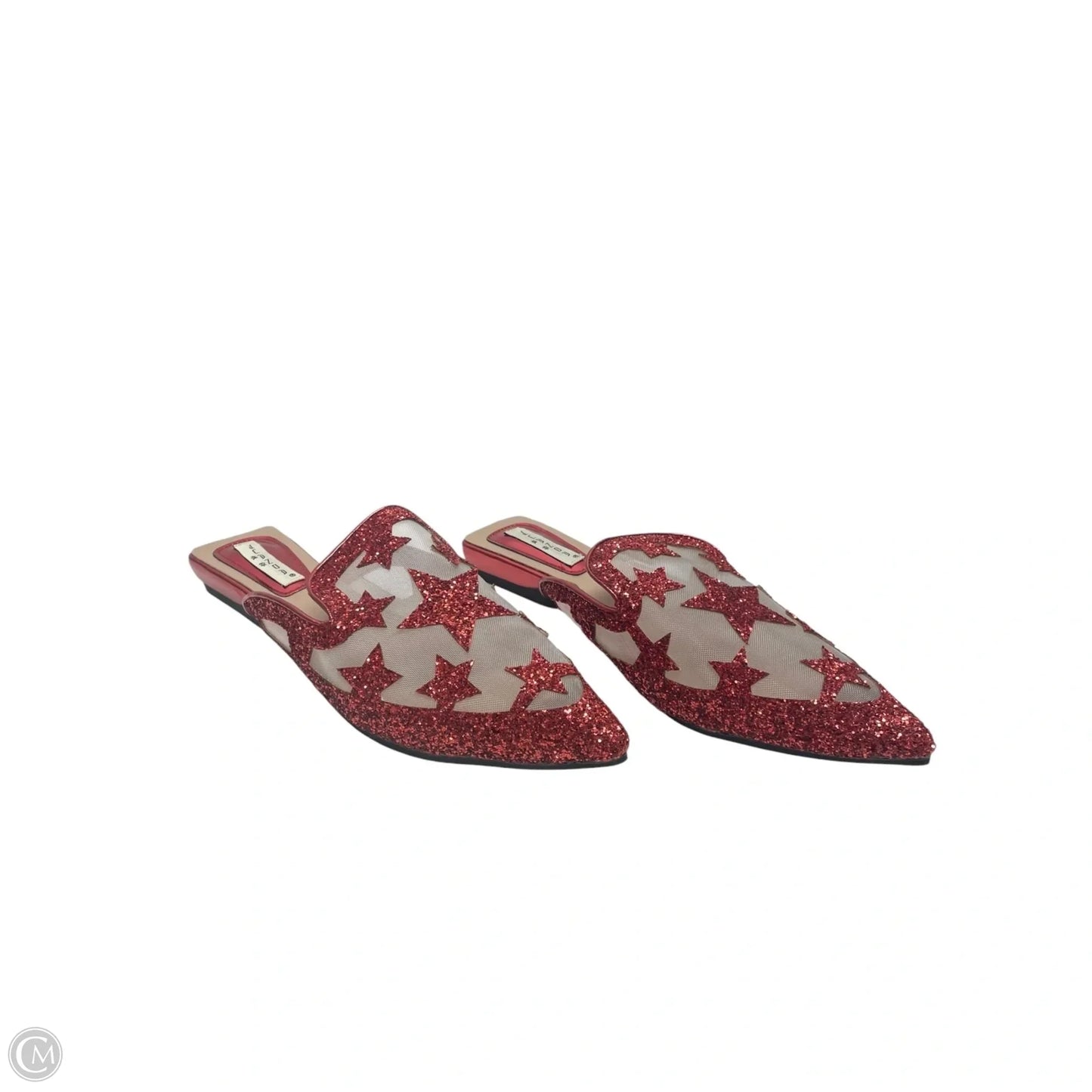 Shoes Flats By Clothes Mentor In Red, Size: 10