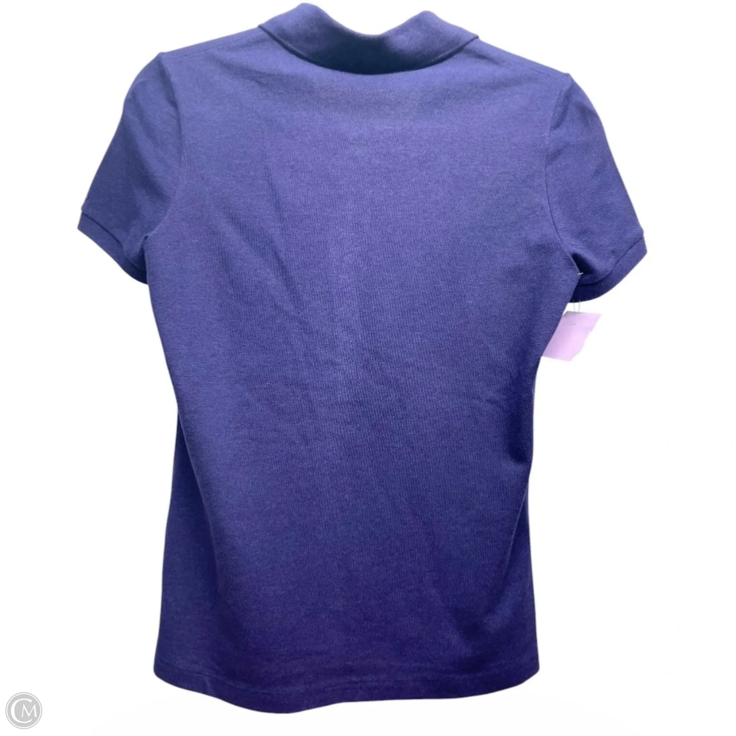 Top Short Sleeve By Lacoste In Purple, Size: S