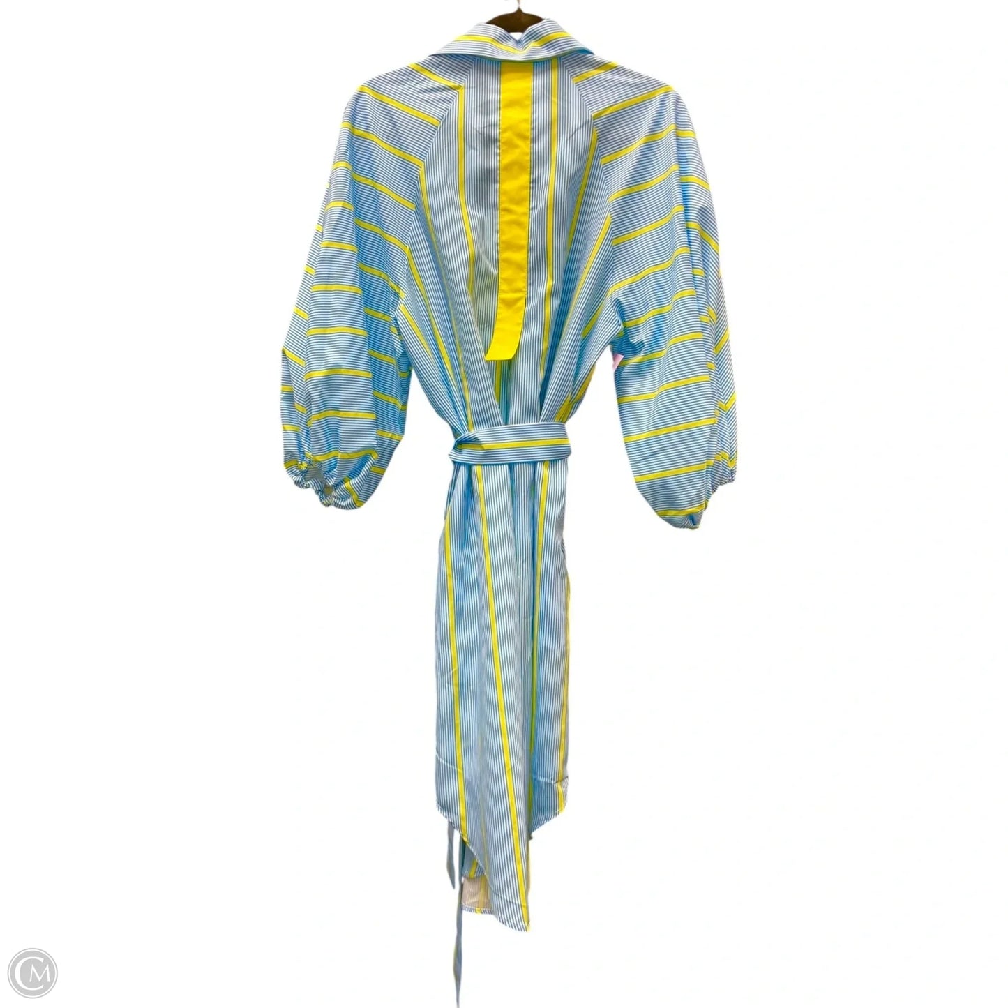 Dress Casual Short By BEULAH STYLE In Blue & Yellow, Size: Osfm