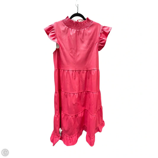 Dress Casual Midi By Voy In Coral, Size: L