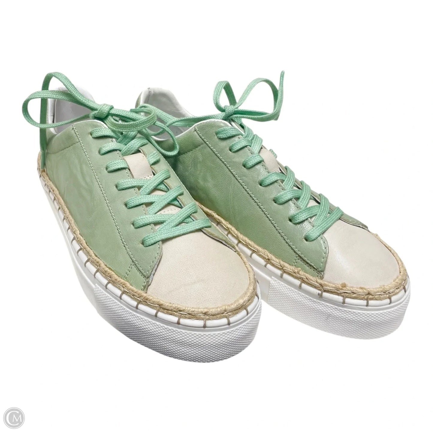 Shoes Flats By Free People In Green & Tan, Size: 7