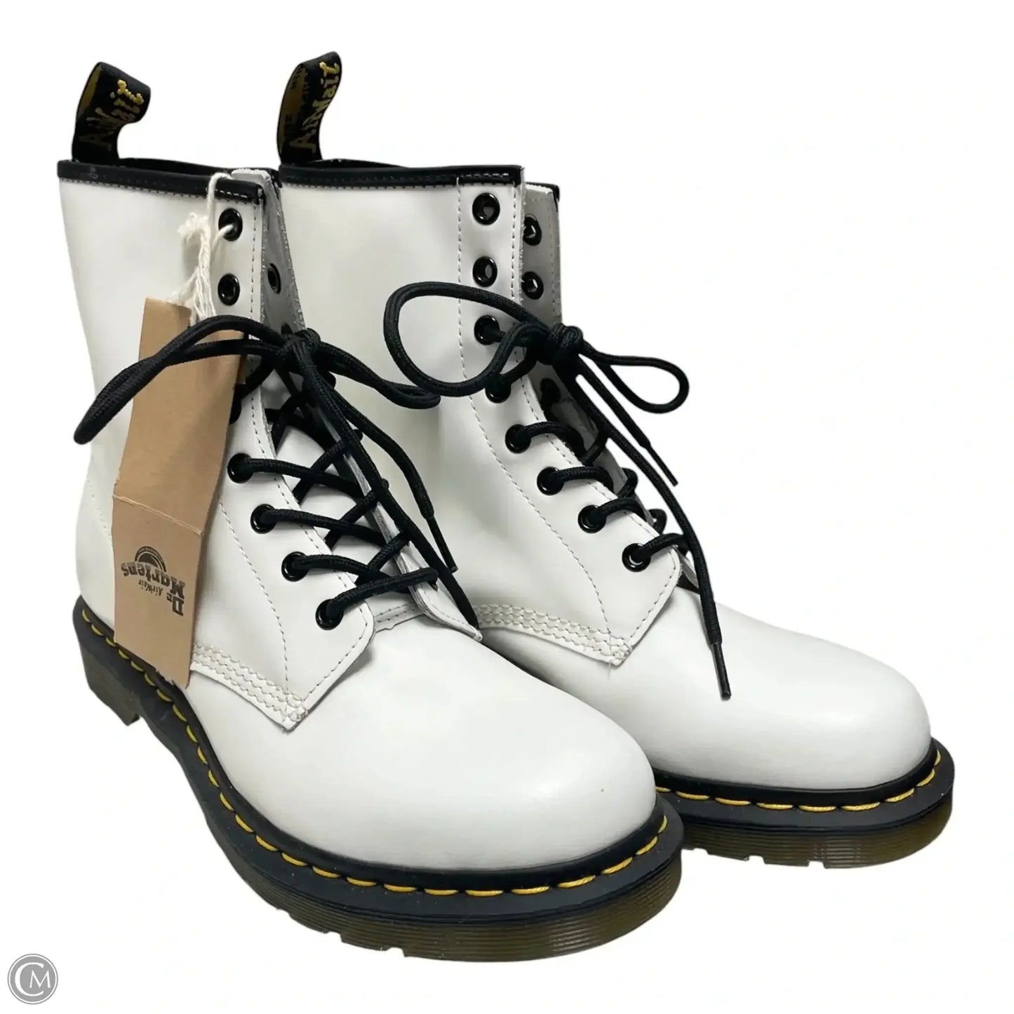 Boots Combat By Dr Martens In White, Size: 10