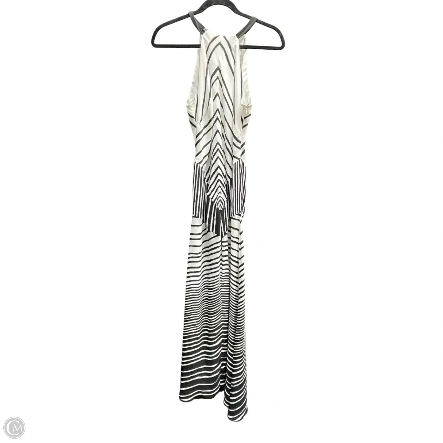 Dress Casual Midi By Halston Heritage In Black & White, Size: 8