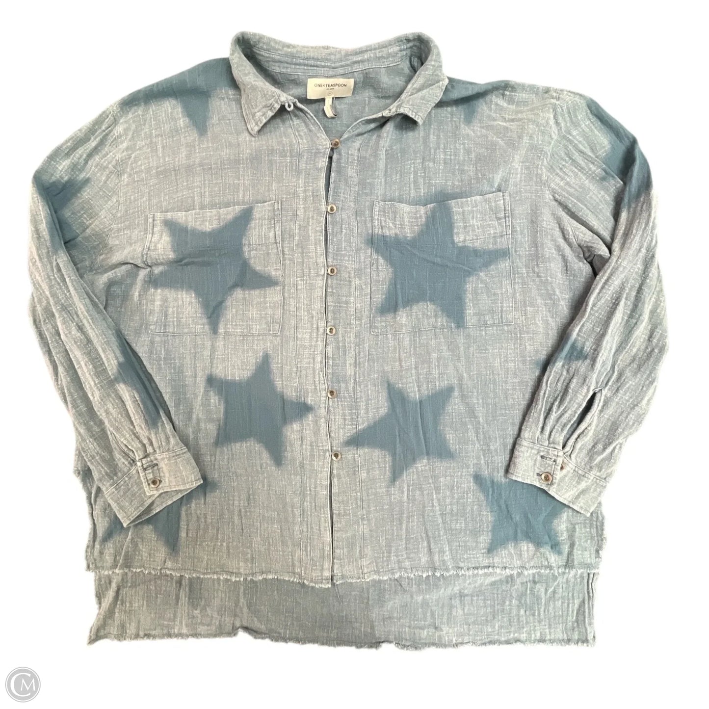 Top Long Sleeve By ONE TEASPOON In Blue, Size: Xl