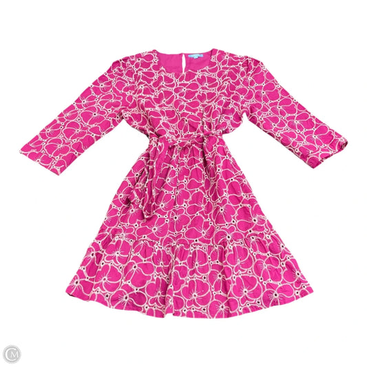 Dress Casual Short By Draper James In Pink & White, Size: Xl