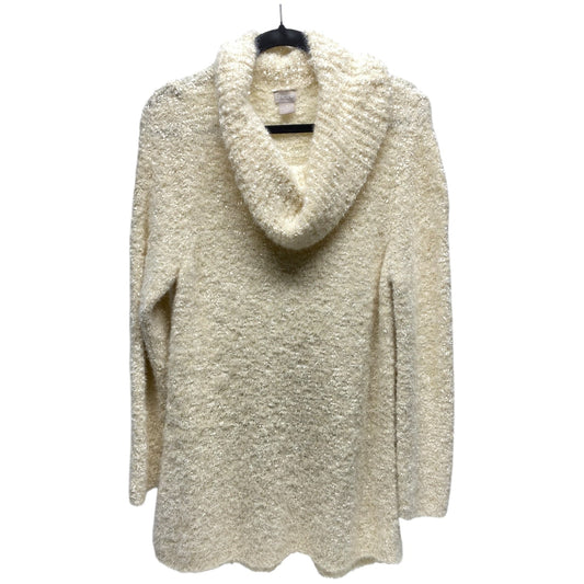 Sweater By Chicos In Cream, Size: Xl